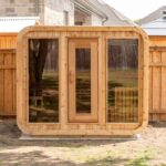 Knotty Red Cedar Luna Sauna – 8’x7′