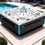 Luxury Tube 5 Persons Party Home New American Balboa Control Acrylic Jakuzi Hottub Garden Spa Outdoor Hot Tub Electric