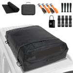 16 Cu Ft Waterproof Rooftop Cargo Bag – 45" x 34" x 18" Heavy-Duty Soft Shell Roof Storage Carrier with Door Hooks & Anti-Theft Lock